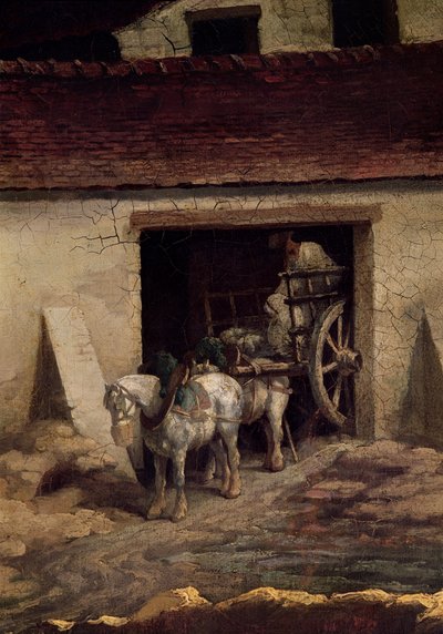 The Kiln at the Plaster Works (detail) by Theodore Gericault